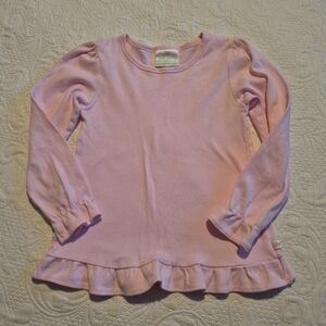 Lolly Wolly Doodle girls size 8 / 9 pink long sleeve shirt, VGUC